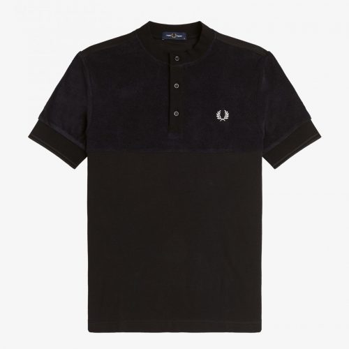 Fred Perry Towelling Panel Henley