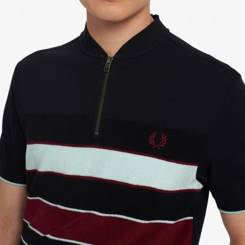Fred Perry Towelling Zip Neck Polo