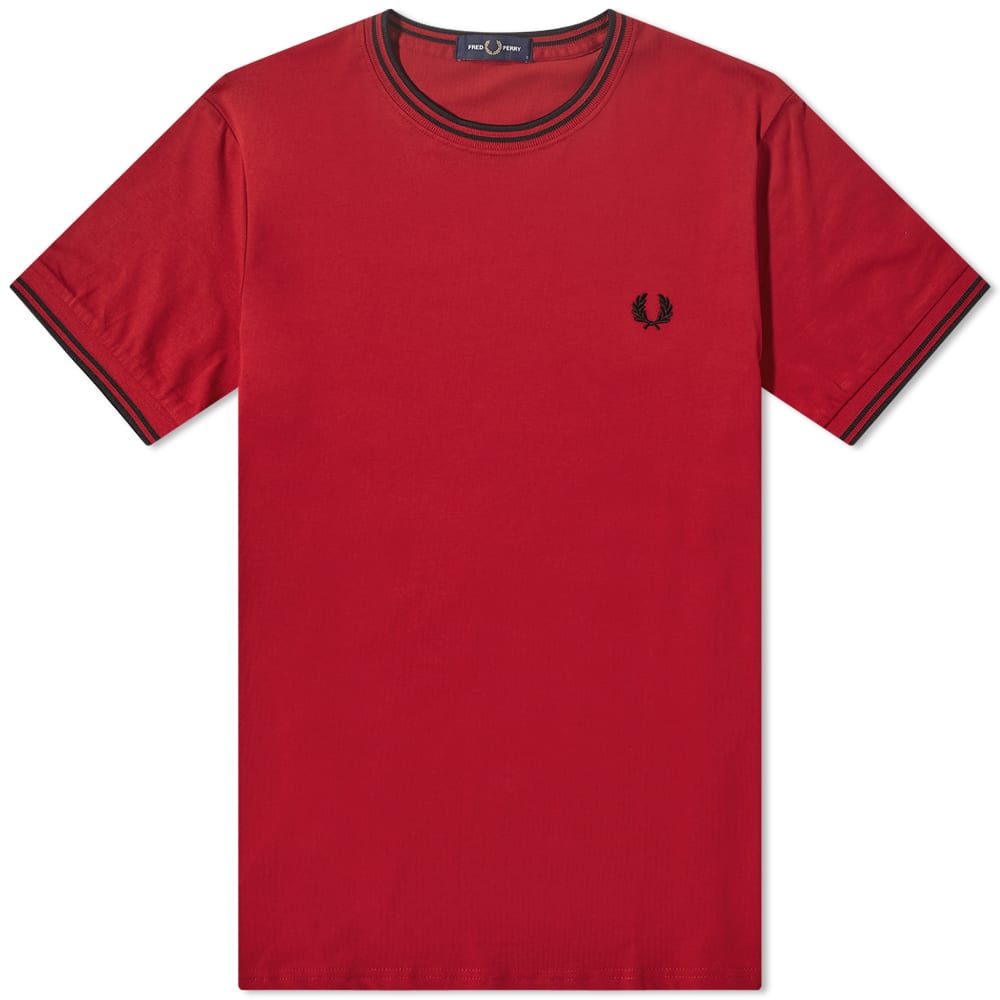 Fred Perry M1588 Blood Twin Tipped T Shirt - MOJO KING
