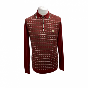 Gabicci Knitted Polo Rosso