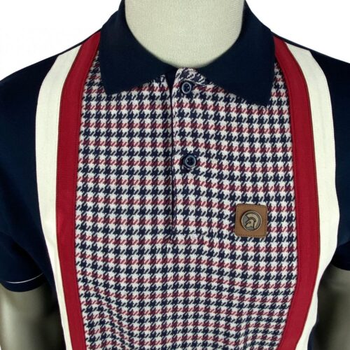 Houndstooth Taped Polo